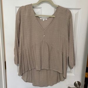 Light brown/ tan blouse